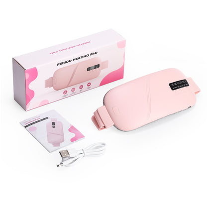 USB Rechargeable Heating Vibration Massage Belt with Display