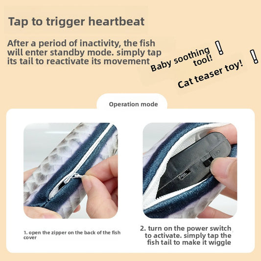 USB Rechargeable Jumping Fish Cat Toy