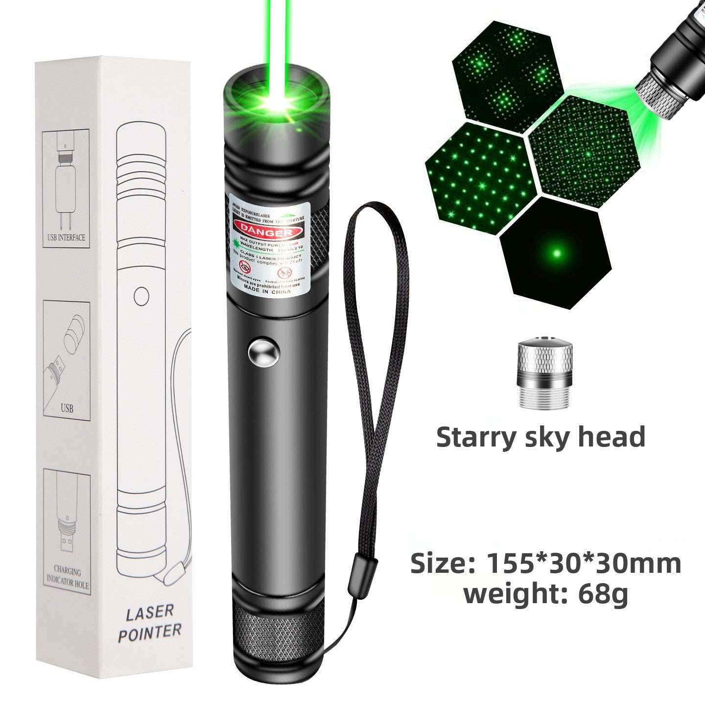 USB Rechargeable Laser Pointer