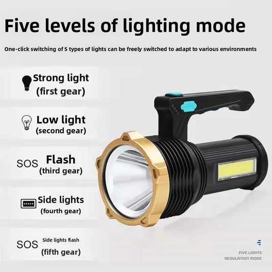 USB Rechargeable LED Flashlight