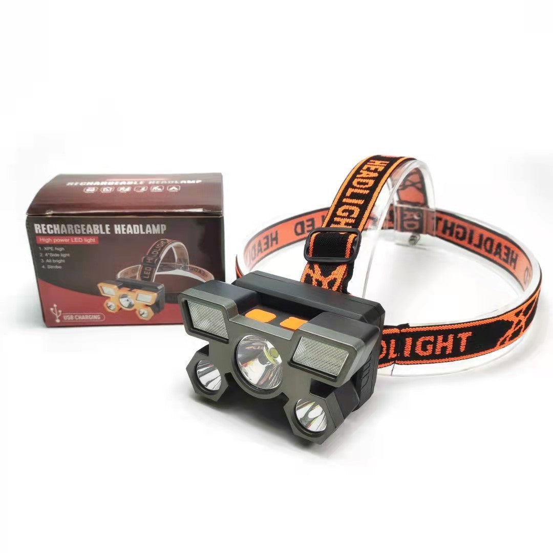 USB Rechargeable LED Headlamp for Outdoor Activities