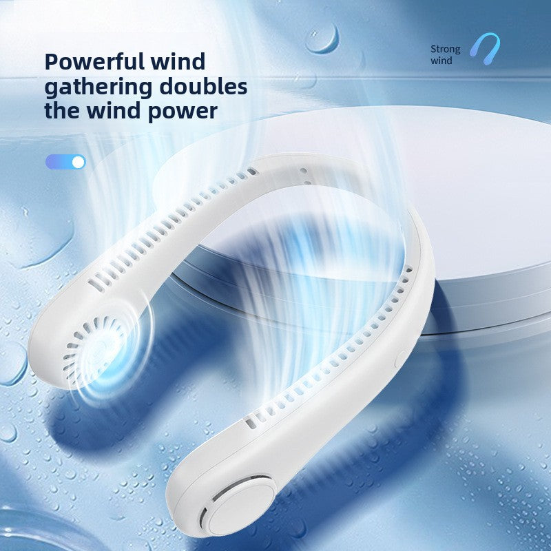 USB Rechargeable Neck Fan Bladeless Portable