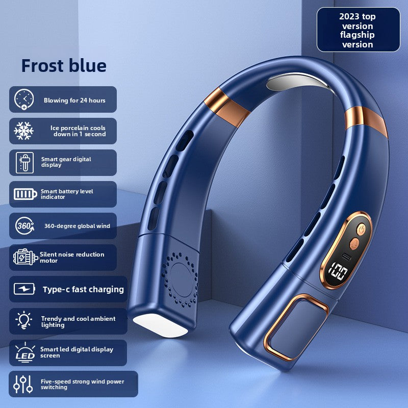 USB Rechargeable Neck Fan with Adjustable Speeds