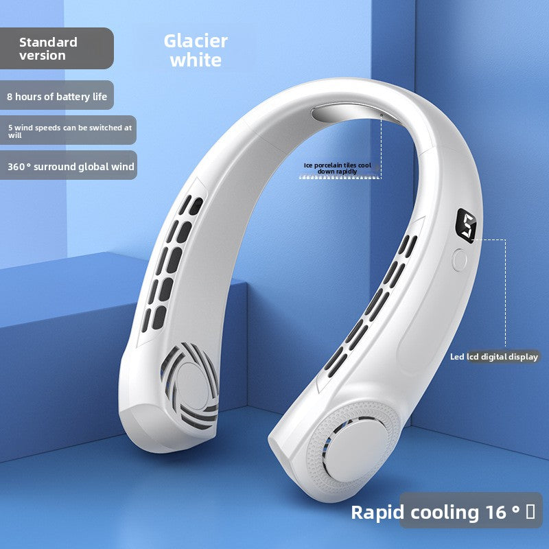 USB Rechargeable Neck Fan with Adjustable Speeds