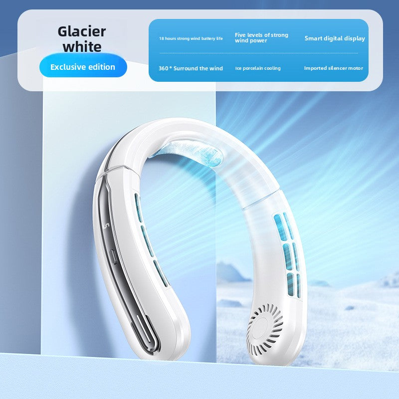 USB Rechargeable Neck Fan with Adjustable Speeds