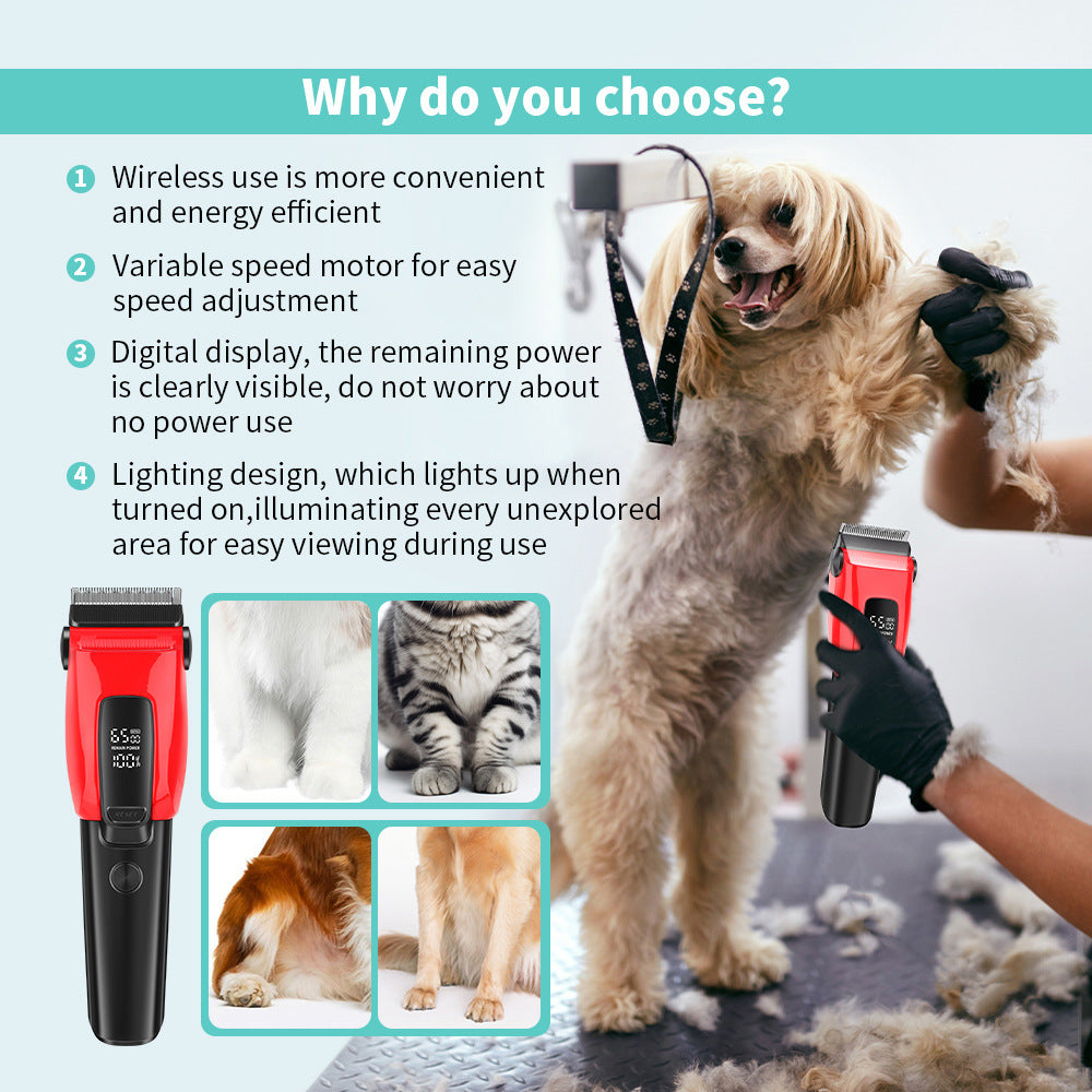 USB Rechargeable Pet Grooming Clipper