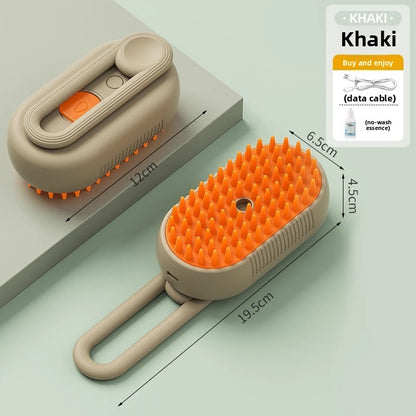 USB Rechargeable Pet Grooming Comb with Spray Function