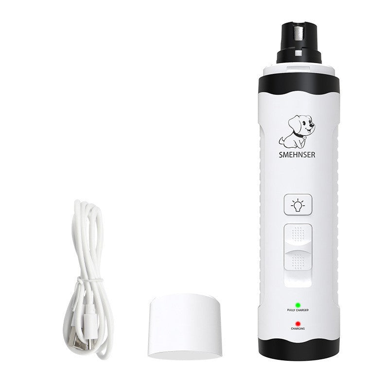 USB Rechargeable Pet Nail Grinder with LED Light