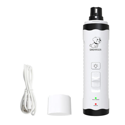 USB Rechargeable Pet Nail Grinder with LED Light