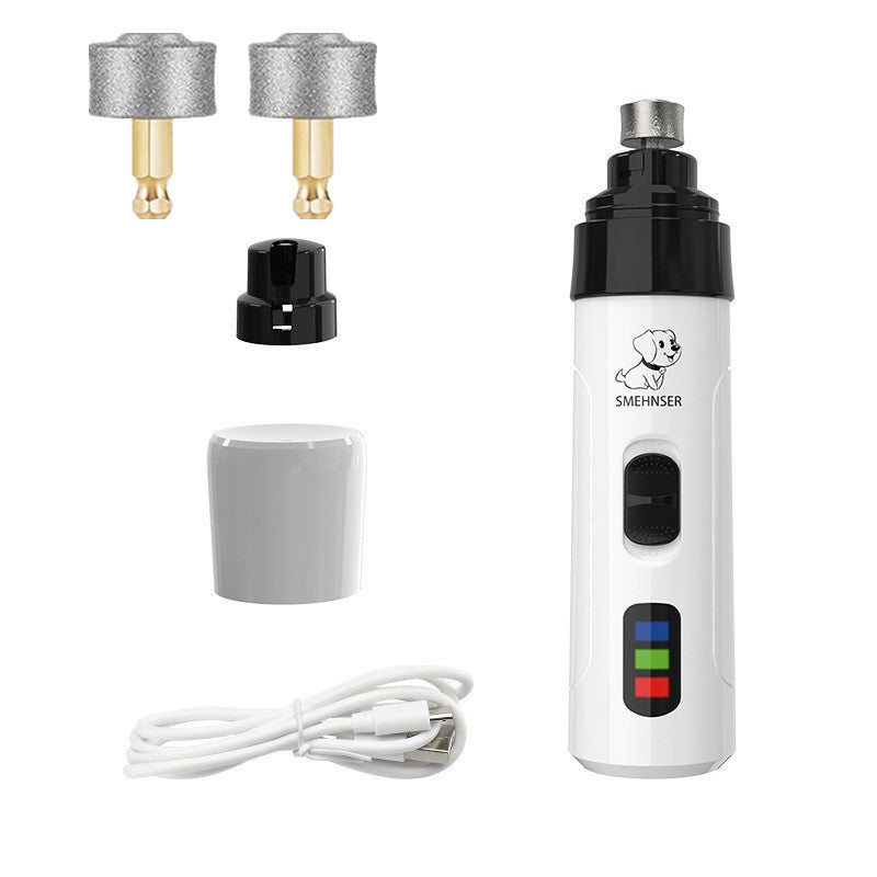 USB Rechargeable Pet Nail Grinder with LED Light