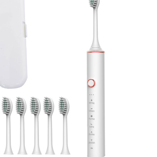 USB Rechargeable Sonic Electric Toothbrush with Multiple Cleaning Modes