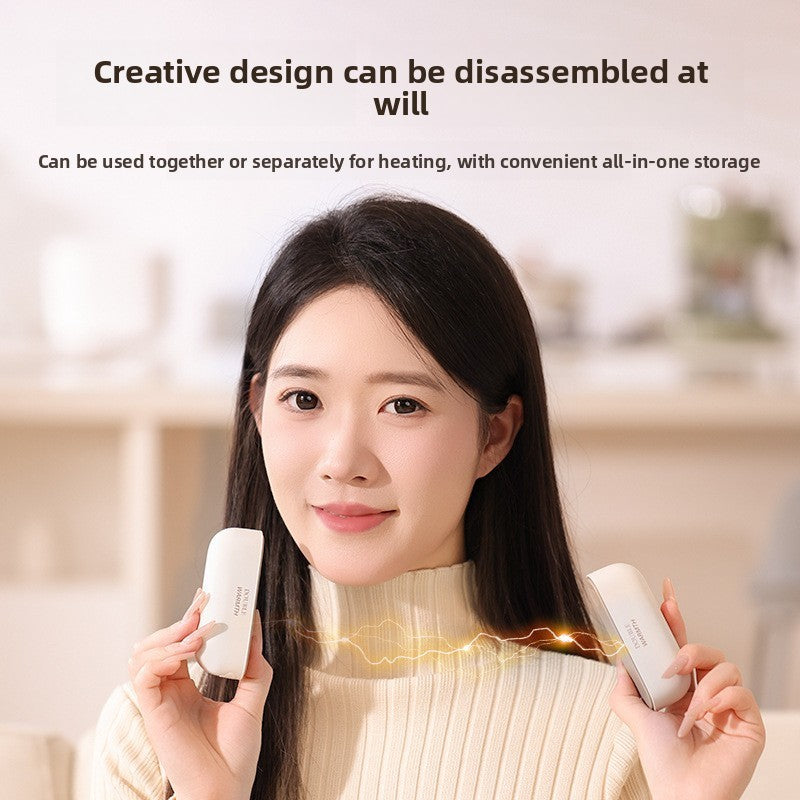 USB rechargeable split-type hand warmer