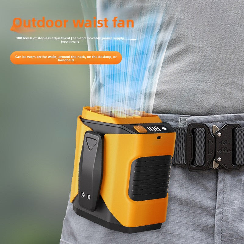 USB Rechargeable Waist Mounted Cooling Fan