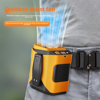 USB Rechargeable Waist Mounted Cooling Fan
