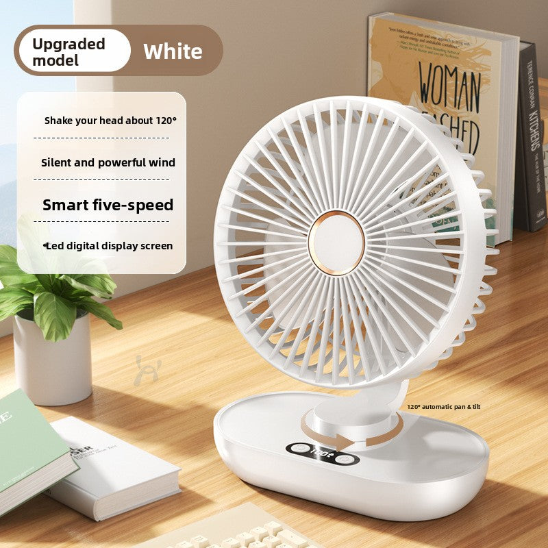 USB Rechargeable Wall Mount Desktop Fan