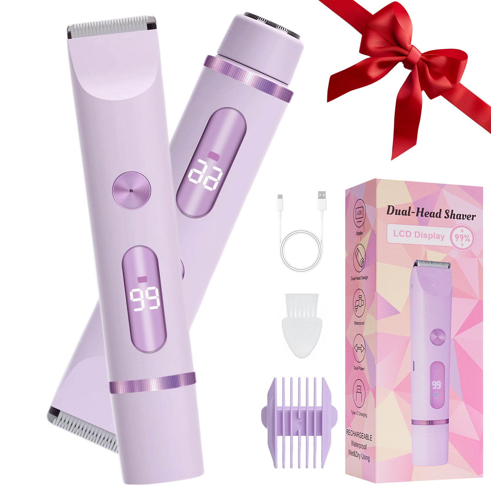 USB Rechargeable Waterproof Hair Removal Trimmer