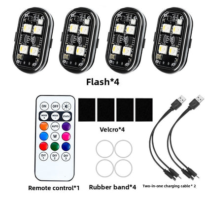 USB Rechargeable Waterproof LED Strobe Lights
