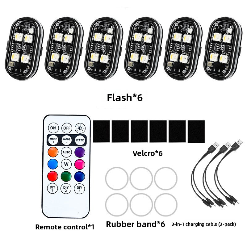 USB Rechargeable Waterproof LED Strobe Lights