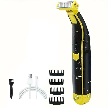 USB Rechargeable Wet Dry Electric Body Shaver