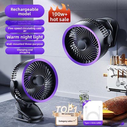 USB small fan cooling and charging fan