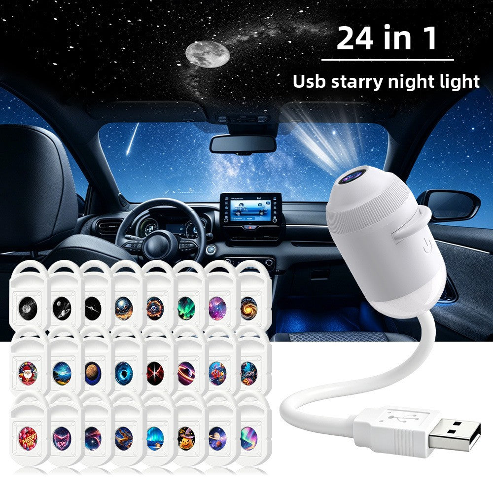USB Star Projector Night Light