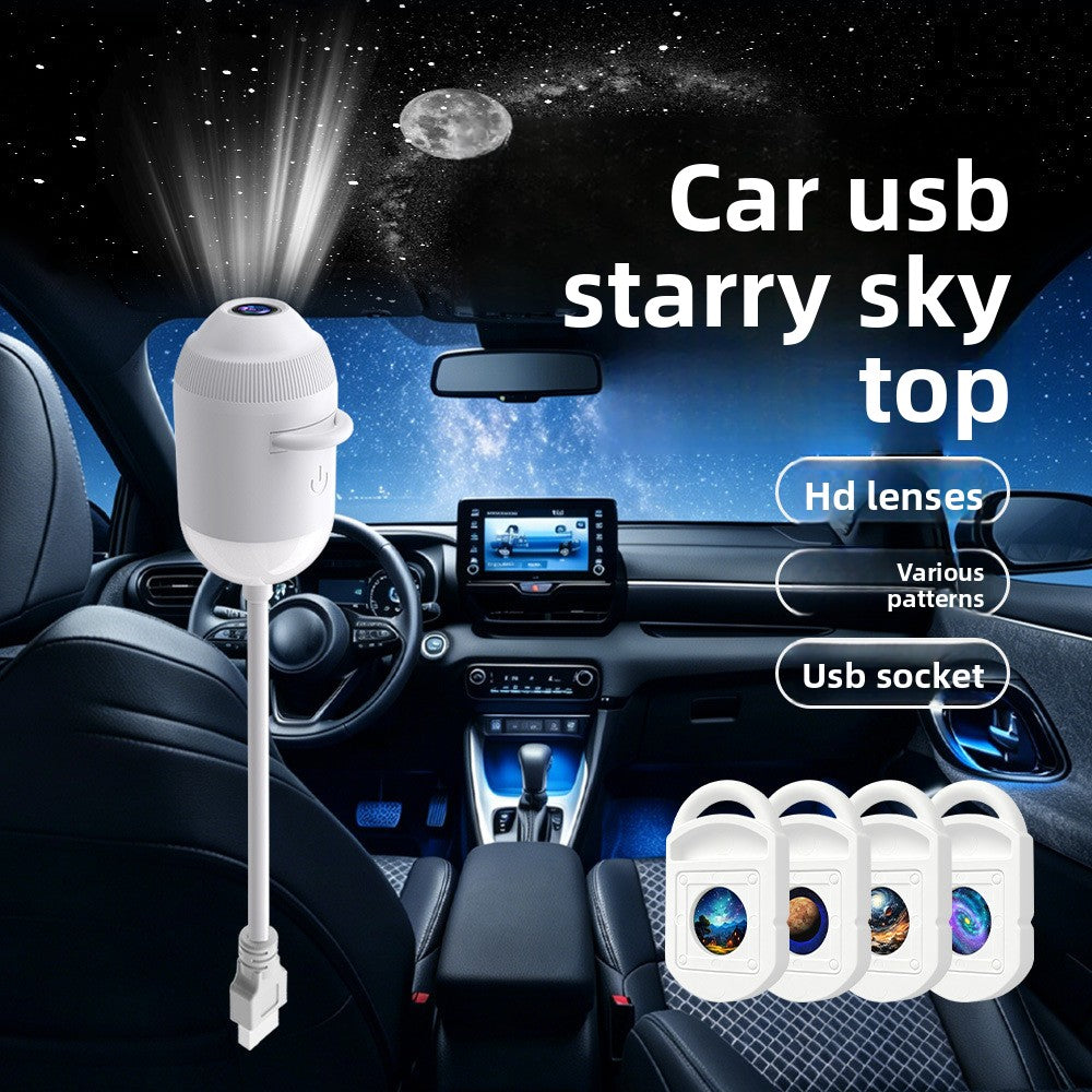 USB Star Projector with Interchangeable Galaxy Cards