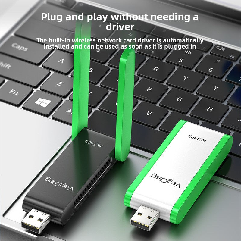 USB WIFI6 Wireless Network Adapter Dual Band 1400Mbps
