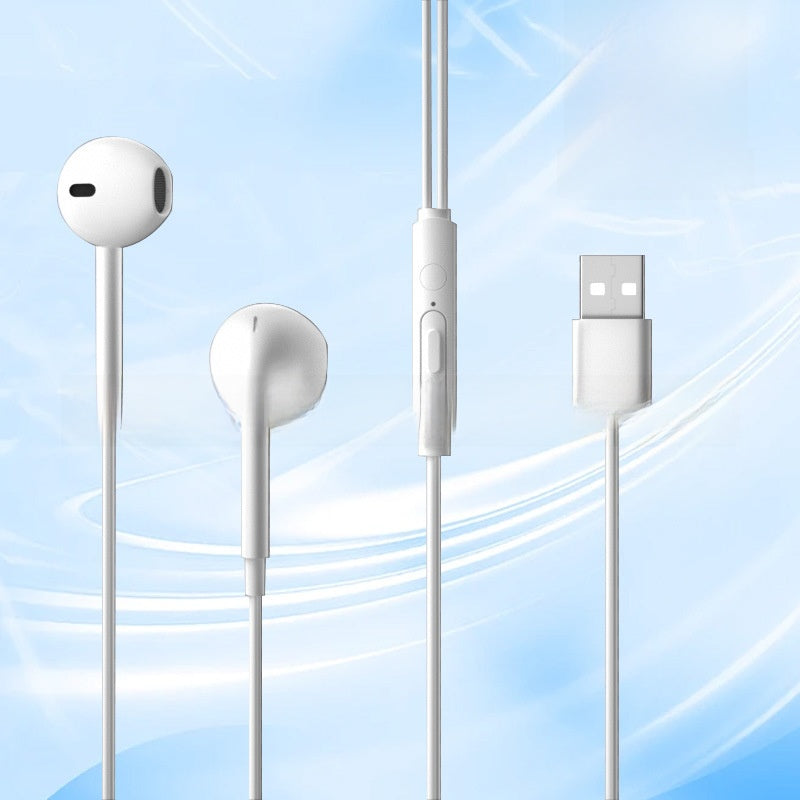 USB Wired Headphones with Microphone