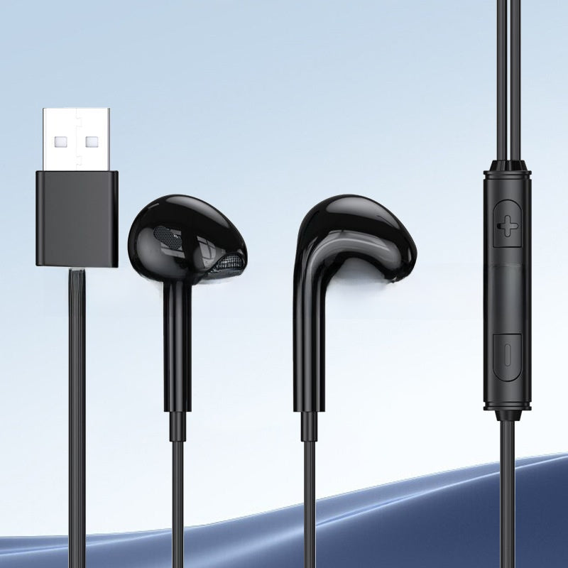 USB Wired Headphones with Microphone