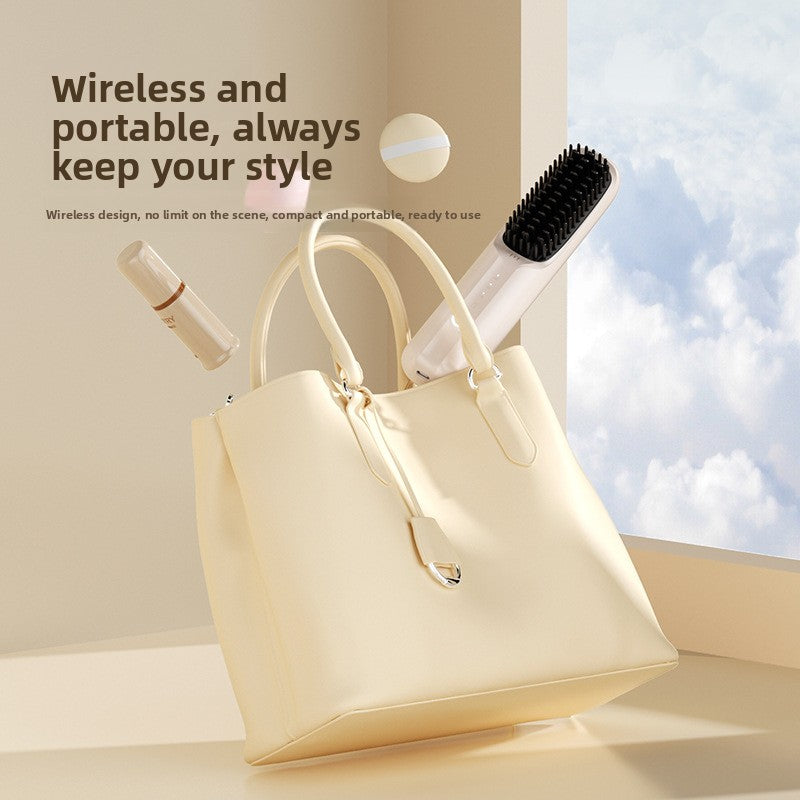 USB Wireless Ceramic Hair Straightening Comb