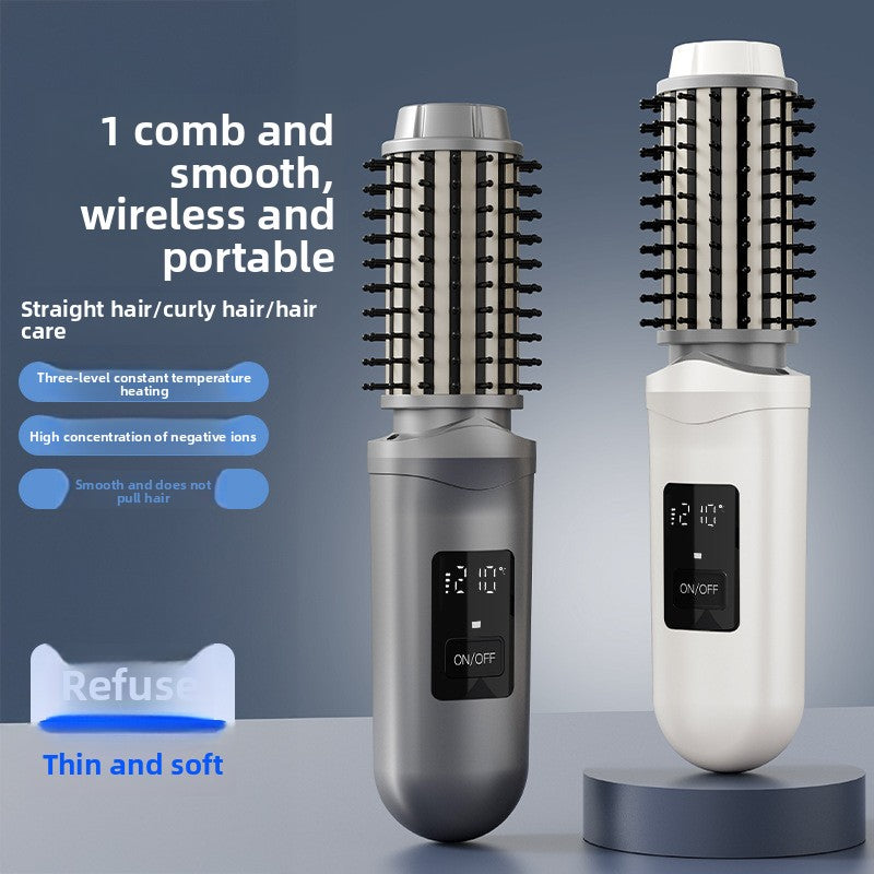USB Wireless Negative Ion Hair Straightener Comb