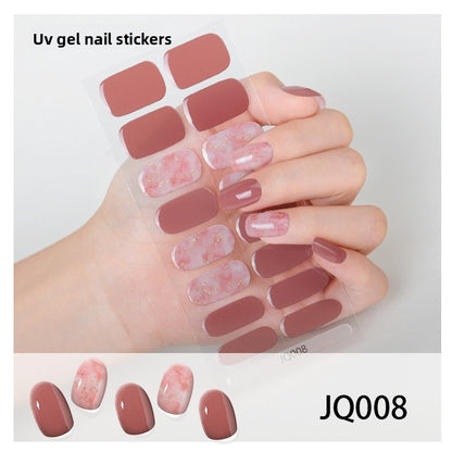 UV Gel Manicure Patch Semi-Cured Phototherapy Nail Stickers