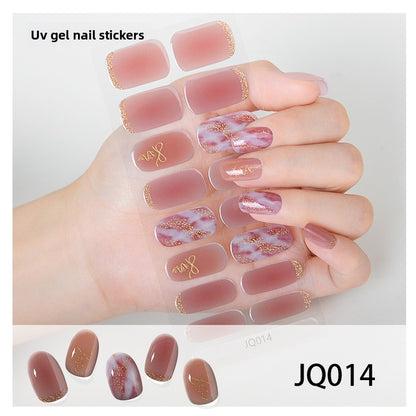 UV Gel Manicure Patch Semi-Cured Phototherapy Nail Stickers
