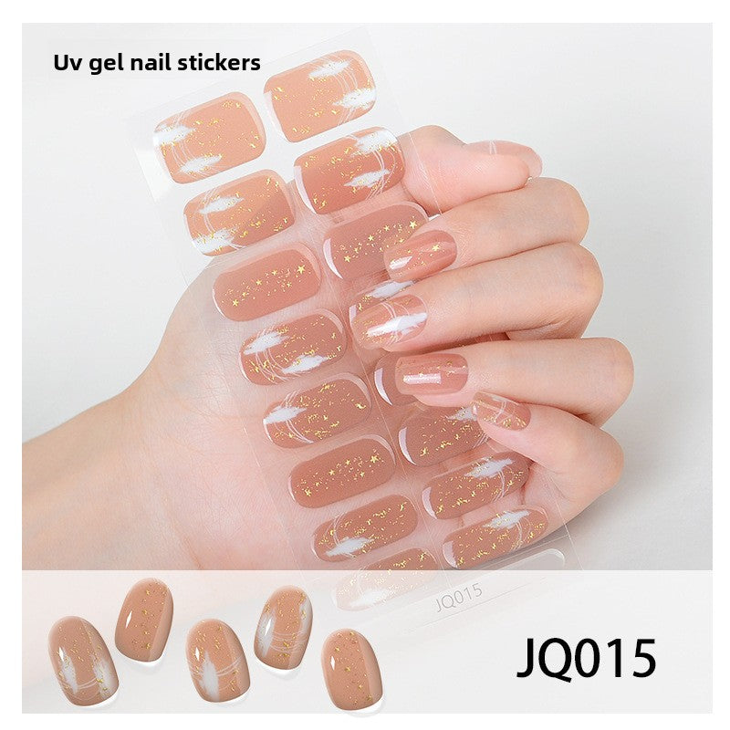 UV Gel Manicure Patch Semi-Cured Phototherapy Nail Stickers