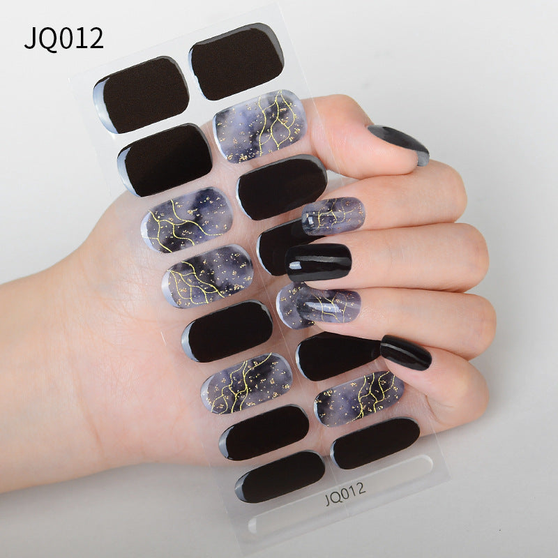 UV Gel Manicure Patch Semi-Cured Phototherapy Nail Stickers