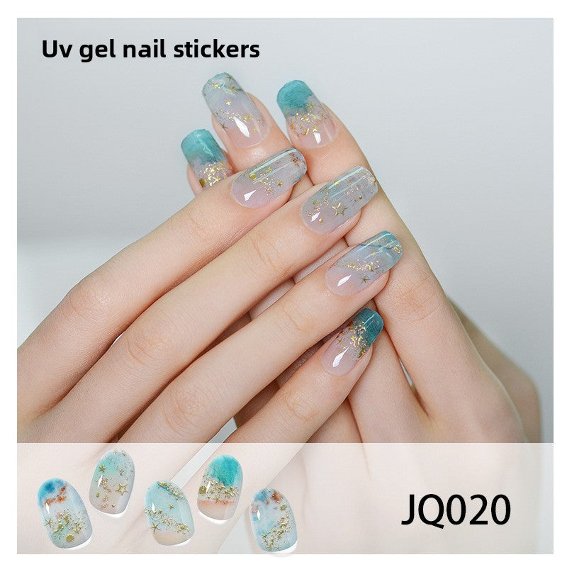 UV Gel Manicure Patch Semi-Cured Phototherapy Nail Stickers