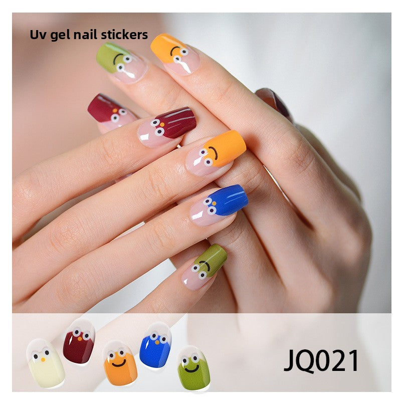UV Gel Manicure Patch Semi-Cured Phototherapy Nail Stickers