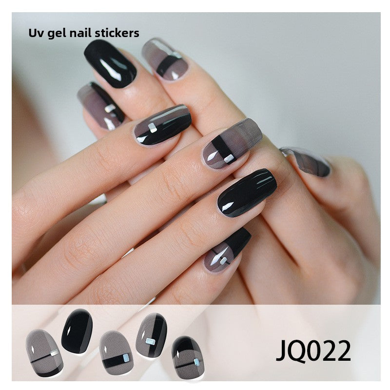 UV Gel Manicure Patch Semi-Cured Phototherapy Nail Stickers