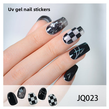 UV Gel Manicure Patch Semi-Cured Phototherapy Nail Stickers