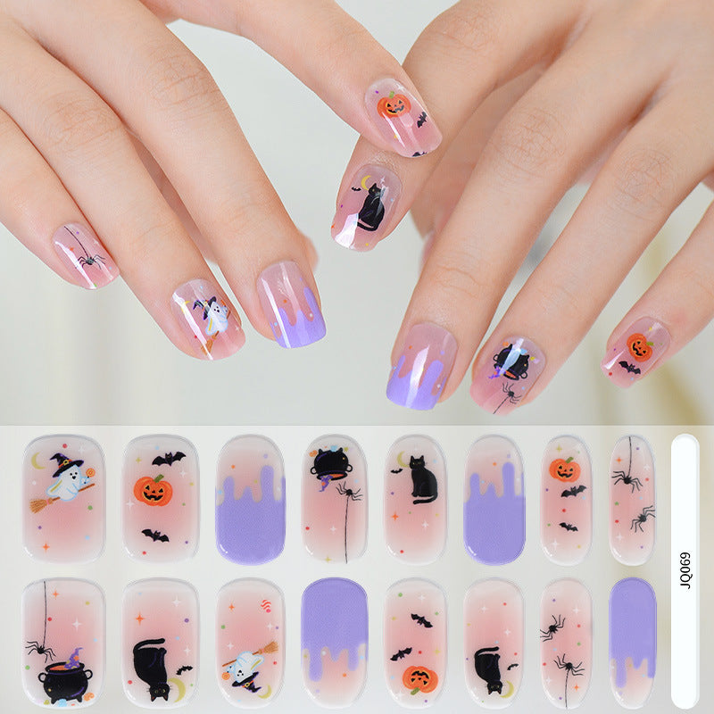 UV Gel Manicure Patch Semi-Cured Phototherapy Nail Stickers
