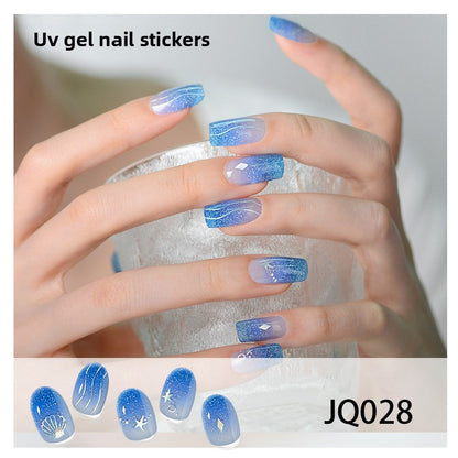 UV Gel Manicure Patch Semi-Cured Phototherapy Nail Stickers
