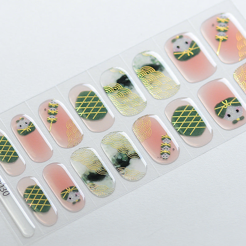 UV Gel Manicure Patch Semi-Cured Phototherapy Nail Stickers