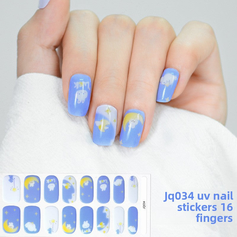 UV Gel Manicure Patch Semi-Cured Phototherapy Nail Stickers
