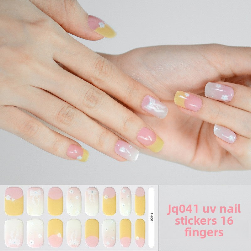 UV Gel Manicure Patch Semi-Cured Phototherapy Nail Stickers
