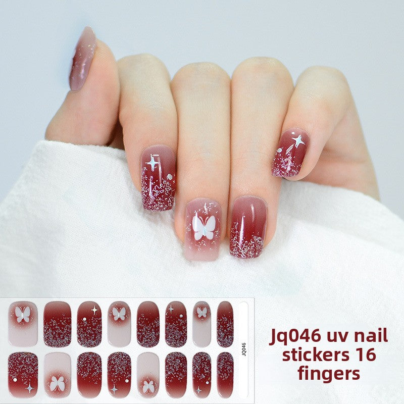 UV Gel Manicure Patch Semi-Cured Phototherapy Nail Stickers