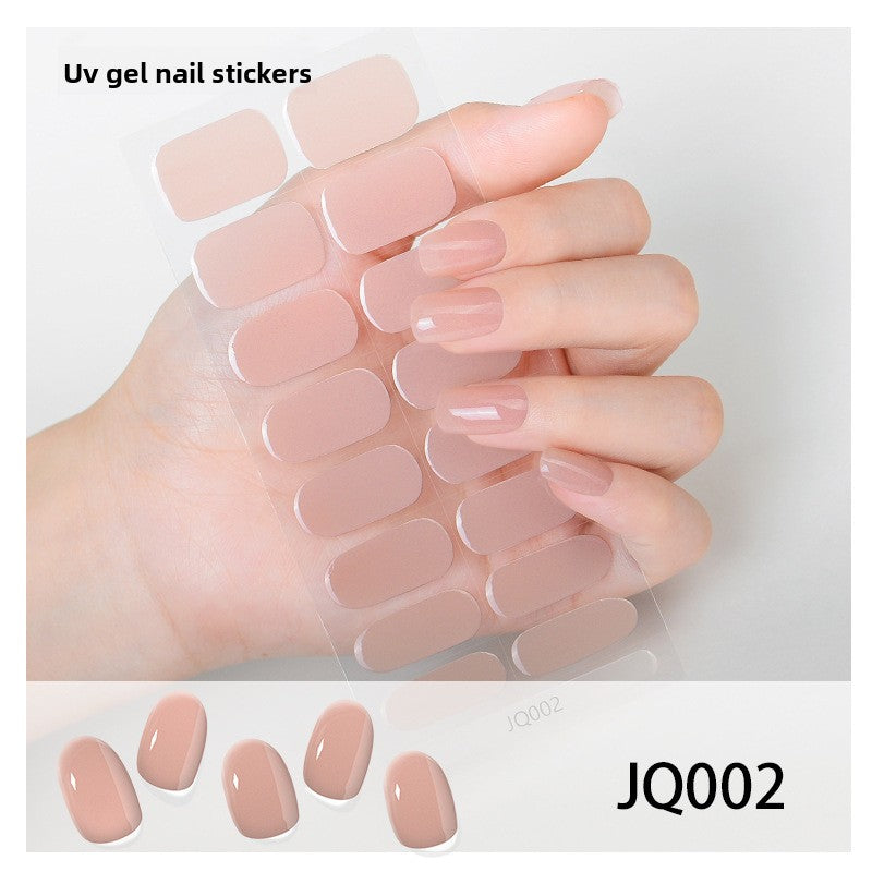 UV Gel Manicure Patch Semi-Cured Phototherapy Nail Stickers