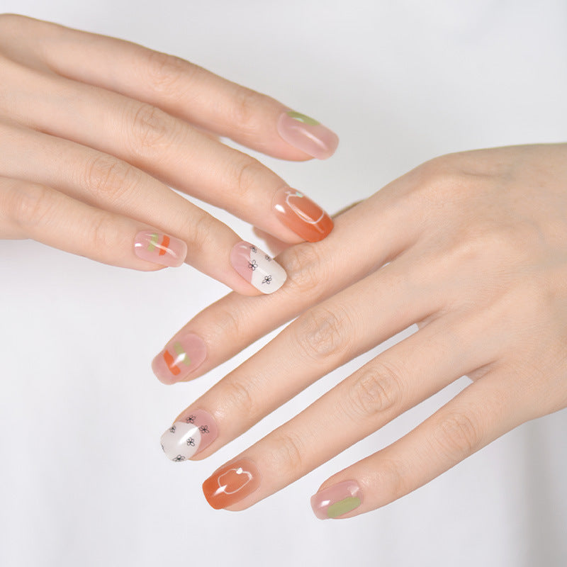 UV Gel Manicure Patch Semi-Cured Phototherapy Nail Stickers