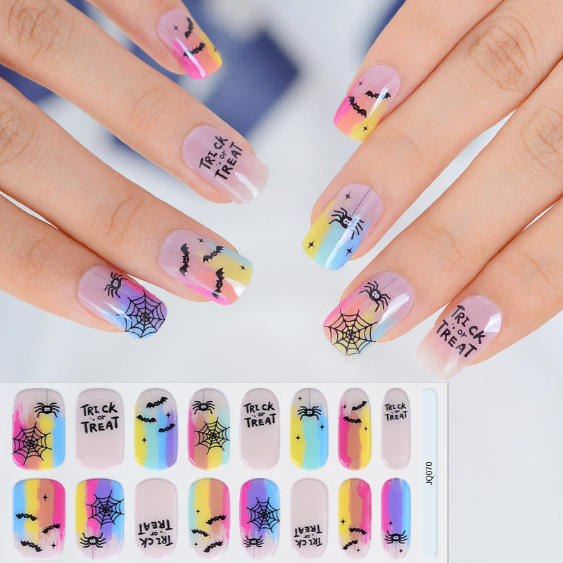 UV Gel Manicure Patch Semi-Cured Phototherapy Nail Stickers