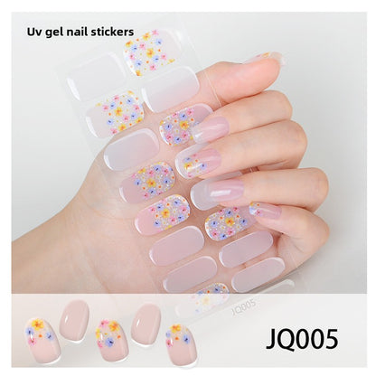 UV Gel Manicure Patch Semi-Cured Phototherapy Nail Stickers
