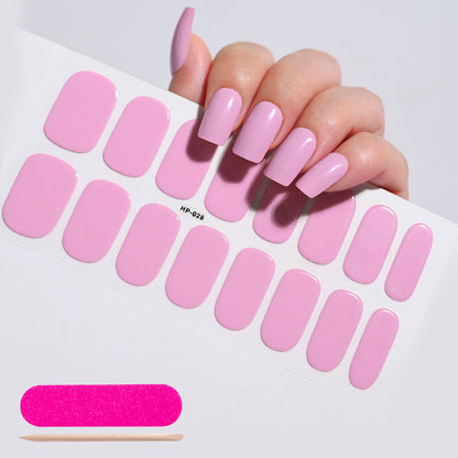 UV Gel Nail Stickers Semi-Cured Phototherapy Nail Set